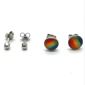 LGBTQ Pride Stainless Steel earring set